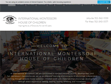 Tablet Screenshot of internationalmontessori.net